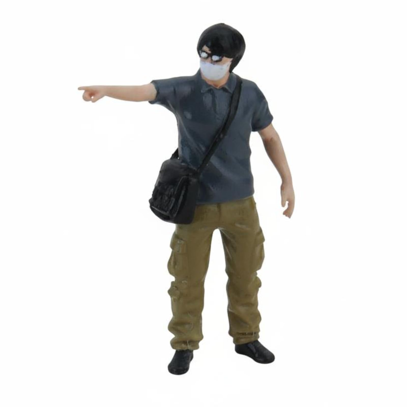 Amazon.co.jp: CAQYPVH 1:64スケール男性フィギュア ジオラマ用 メガネ