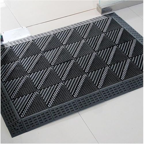 Paillasson d'extérieur modulaire anti-glissade pour stopper la saleté à l'entrée