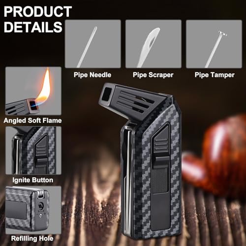 Encendedor Soft Flame Combo Negro y Plata miniatura 3
