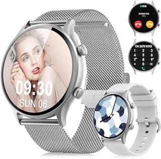 Tisoutec Smartwatch Damen Herren,Fitnessuhr Tracker mit Telefonfunktion 1,39" Touchscreen,Uhren Fitness Tracker IP67 Wasserdicht/Blutsauerstoff/Pulsmesser/Sportuhr Aktivitätstracker für Android/iOS