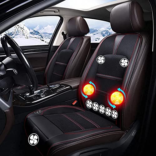 Image of Arcanine Cooling Car Seat Cushion, Massage Ventilated Seat Cushion, Car Cooling Pad with Built-in 8 Fans, Large Air Volume, Comfortable Breathable, for Cars Trucks, Keep Cool Comfort,Beige
