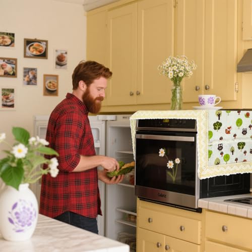 Image of HASTHIP Microwave Oven Dust Cover,Microwave Oven Protective Cover