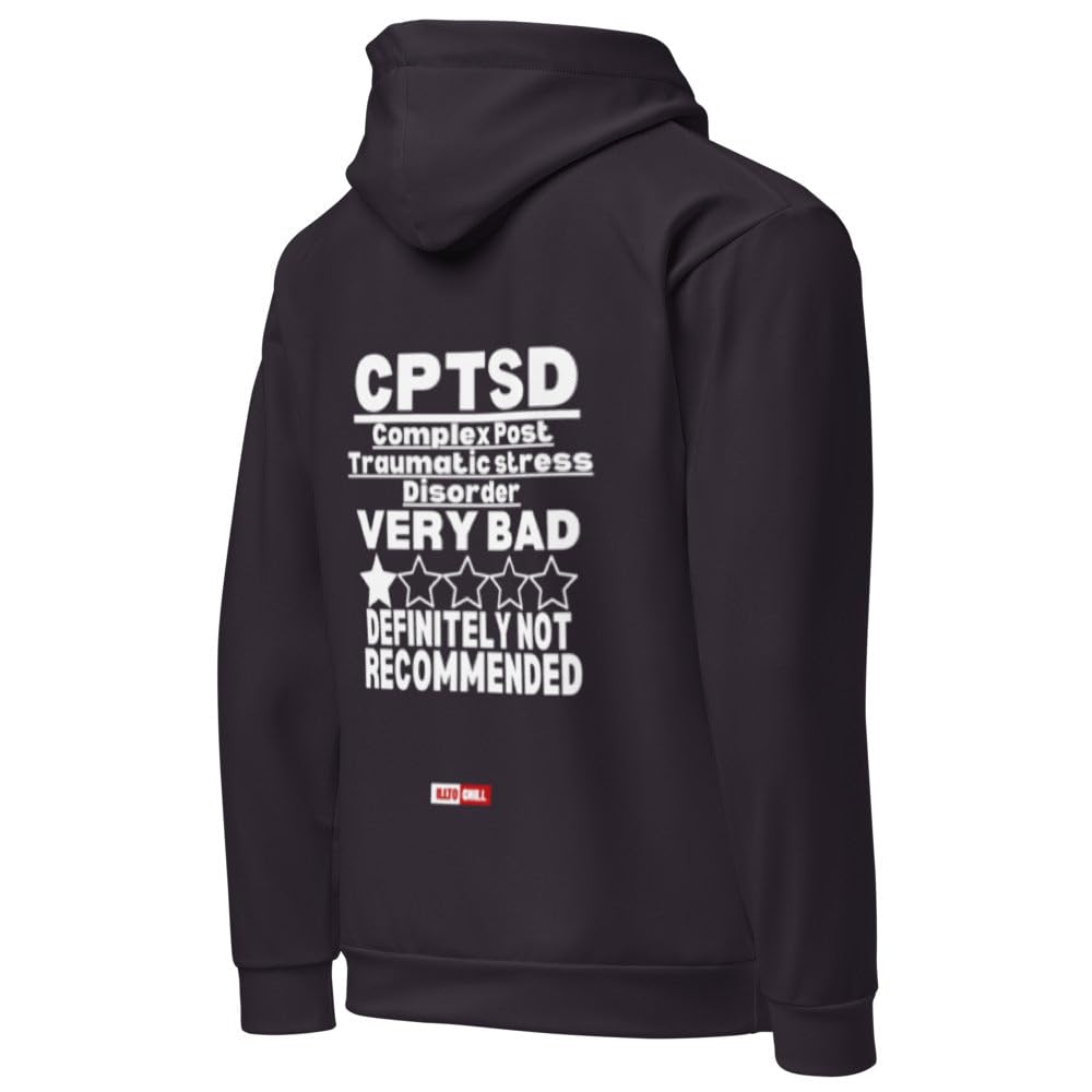 Złożone PTSD bluza oversize z kapturem duma świadomość prezent dla dorosłych
