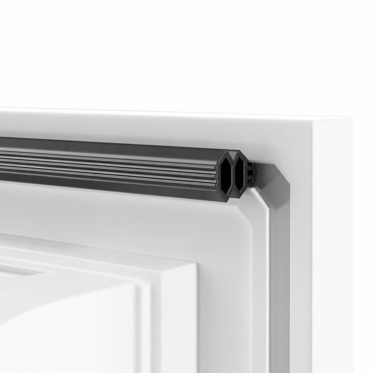 New Casement Window Sealing Strip Steel Window Seal Card Slot Weatherstrip Door Weather Stripping Draft Stopper-Black-4.0m