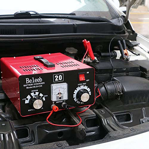 Beleeb Battery Charger Automotive, 12V/24V/36V/48V/60V/72V Voltage Adjustable Trickle Charger/Maintainer,40-150Ah 12A Max,Charge for Boat Marine Truck Lawn Mower Car Golf Cart - Thumbnail 5