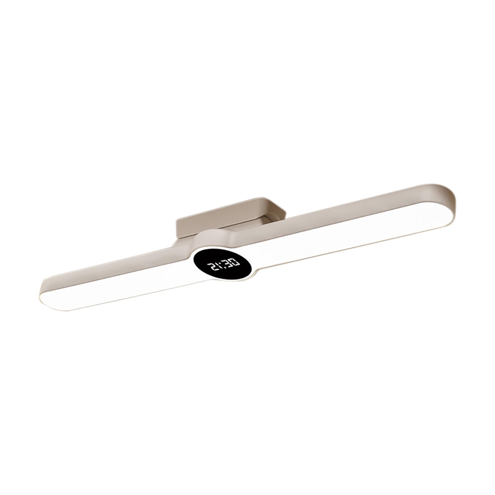 Luz led Adhesiva Pared sin Tornillos | Recargable | Portátil | 40cm | Reloj Digital | Estudio | Lectura | Escitorio | Bajo Mueble | Oficina | Hogar | Regulable | 5000k |lampara Monitor