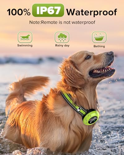 Image of XDX 2-in-1 Dog Shock Collar & Bark Collar - 3300FT Dog Training Collar with Remote, Automatic Anti-Barking, 5 Adjustable Sensitivity Levels, IP67 Waterproof E-Collar for Small Medium Large Dogs