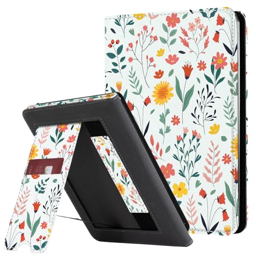 Image of CoBak Case with Stand for Ebook Readers - Durable PU Leather Cover with Auto Sleep Wake, Card Slot, Hand Strap Feature Kindle Paperwhite case