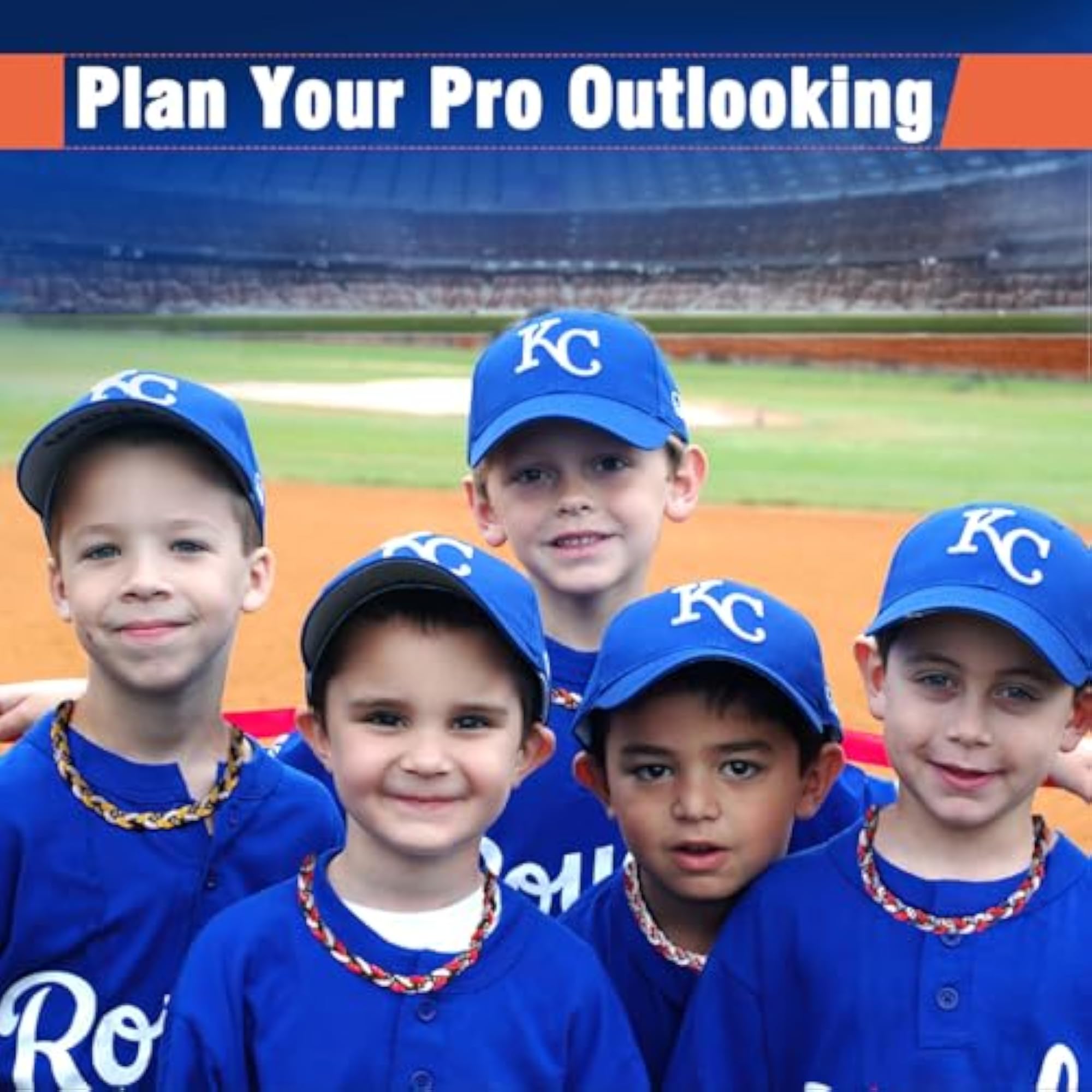 12 Pack Baseball Necklace Team Gift for Fans