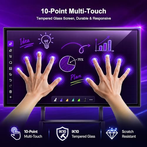 Image of 49 inch Smart Board with Android 12, 8-Core 2.4GHz, 4K Touchscreen