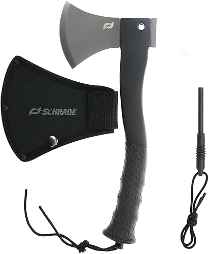 Schrade Delta Class Bedrock Axe with 3Cr13 Stainless Steel for Outdoor Survival