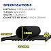 Holikme Garage Door Seals Bottom Rubber,Door Threshold Ramps,Flexible Garage Door Seal, Weather Stripping Kit Seal Strip Replacement,5/16 Inch T-End,3.74 Inch Width (22Ft, Black)