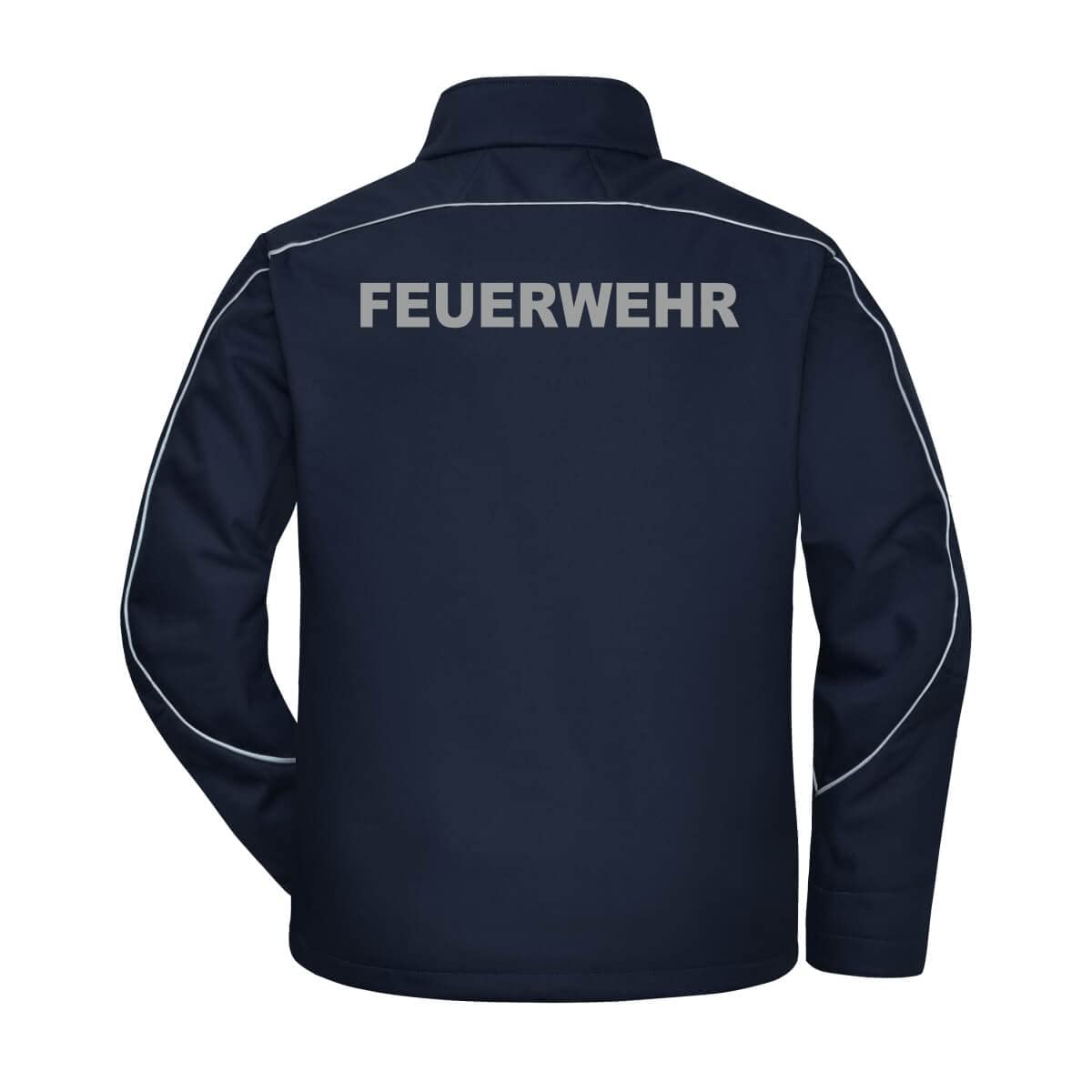 Softshelljacke Dienstbekleidung – Softshell Jacket mit Reflexdruck, wind- & wasserabweisend, professionelle Vereins- und Einsatzbekleidung