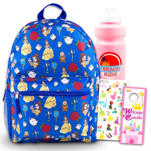 Beauty and the Beast Backpack for Girls Set - Bundle with 16