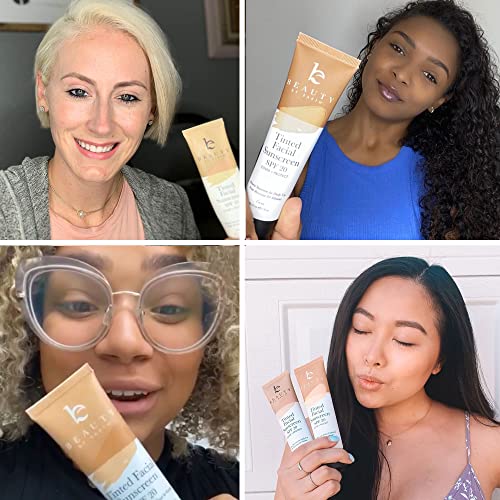 Tinted Face Sunscreen Spf 20 - Reef Safe Sunscreen For Face, Mineral Sunscreen Face Spf, Zinc Sunscreen, Tinted Sunscreen For Face Sun Skin Care, Sun Screen, Zinc Oxide Sunscreen, Facial Sunscreen #TOP6