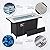 Rattaner 9 Pcs Outdoor Furniture Sets Patio Sectional Couch with 45-Inch Fire Pit Patio Furniture Set 60000 BTU Propane Fire Pit Table with No-slip Cushions and Waterproof Cover, Blue