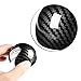 Qiilu Shift Knob Head Cover Cap, Carbon Fiber Style Car Gear Shift Knob Head Cover Cap Sticker Trim for A3 8 V 14-18