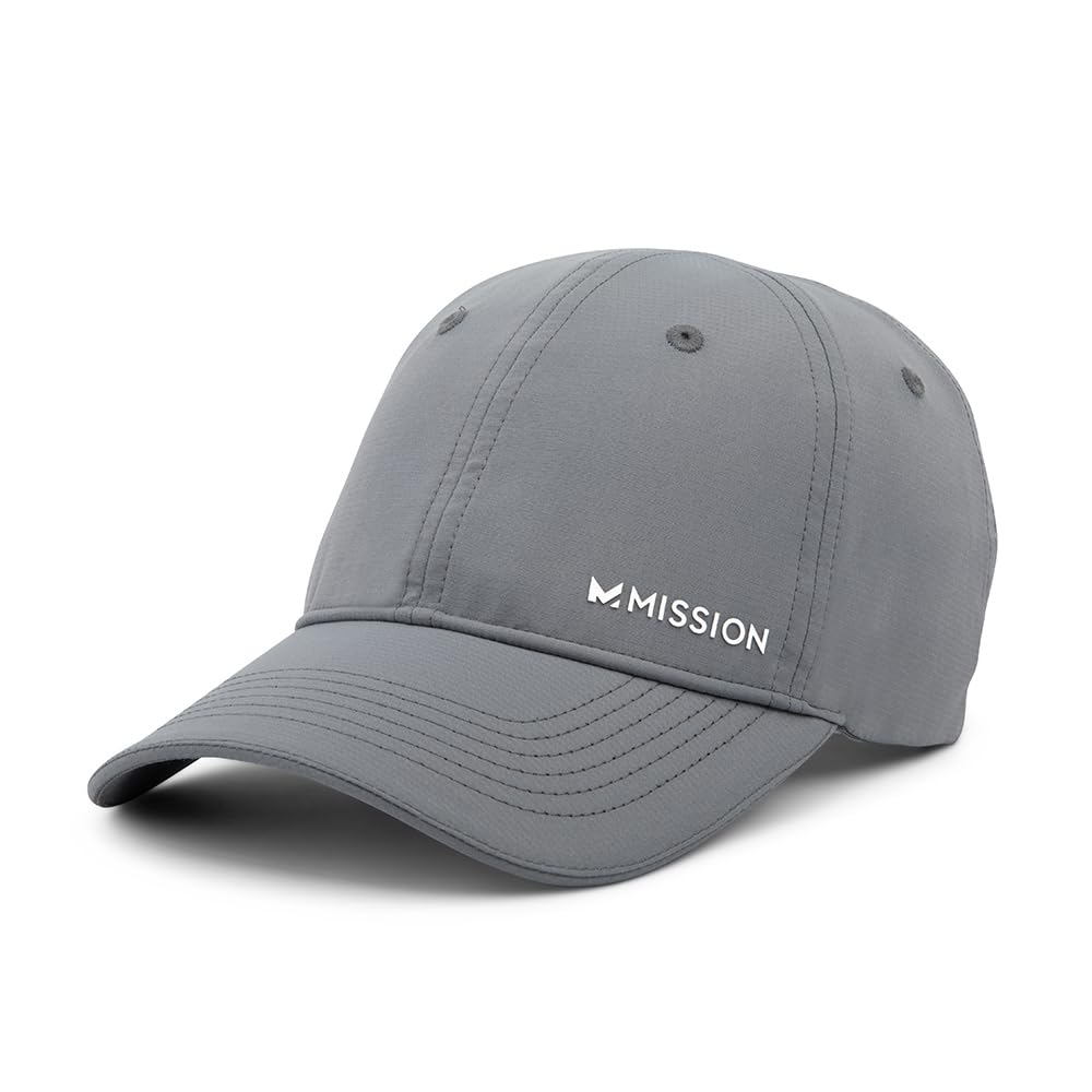 MISSION Cooling Performance Hat, Unstructured Low-Profile Adjustable Fit - UPF 50 - for Running, Workouts &amp; Outdoors