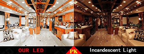 20x Super Bright 921 194 T10 LED Bulb, Pure White 12V 24-SMD Wedge Lamp For Boat RV Trailer Camper Motorhome Ceiling Dome Interior Light (Pack of 20) - Thumbnail 4