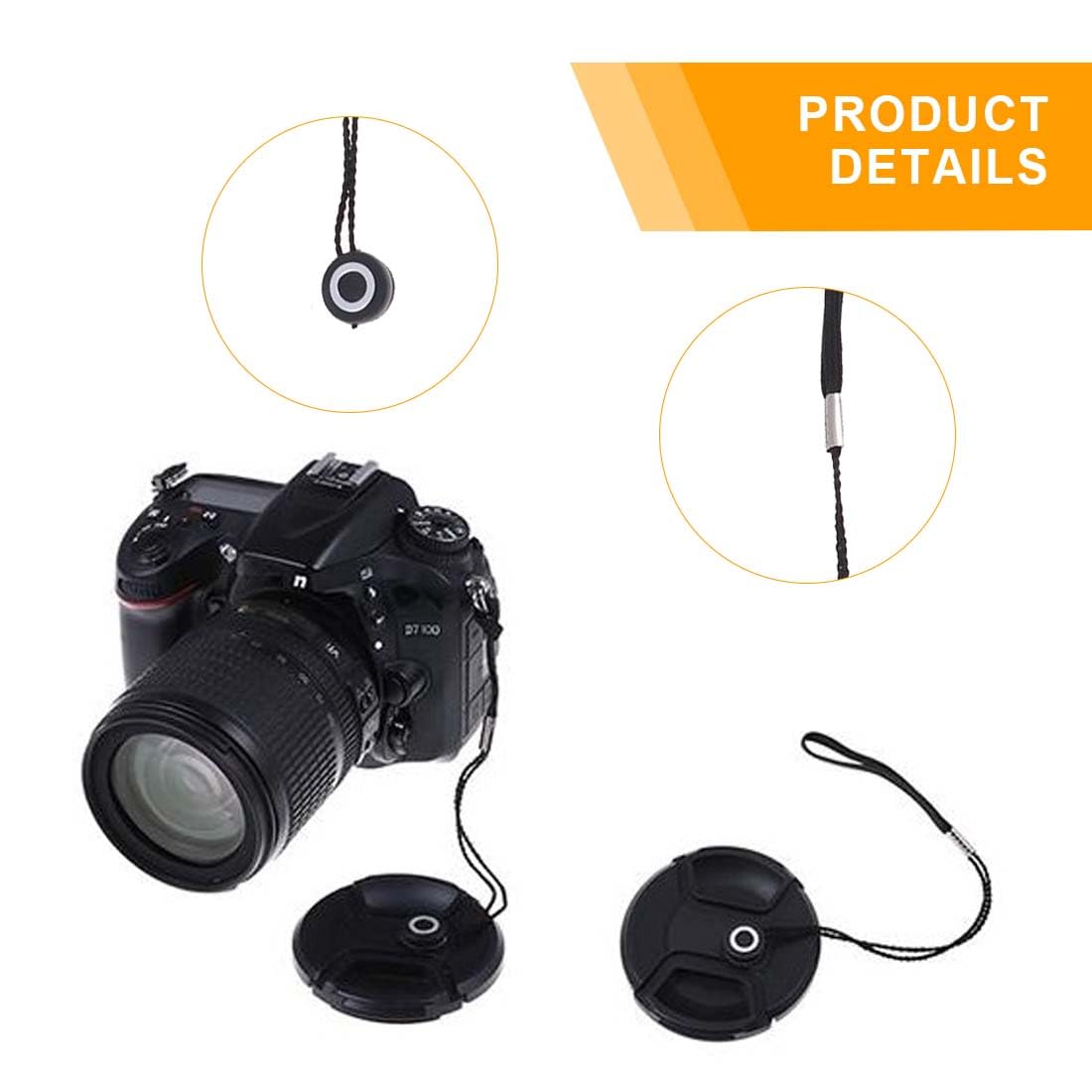 Copriobiettivo per fotocamera 86mm,Compatibile con tutte 86mm le Obiettivo e altre fotocamere DSLR (86mm Camera Lens cap