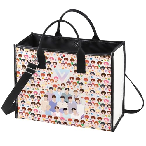 Bolso tote canvas con diseño Korea Lover miniatura 1