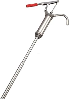 Hand Drum Pump, Stainless Steel, 3/4In OD