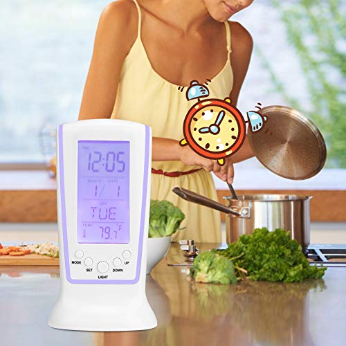Temporizador de contador Temporizador de termômetro digital, temporizador de cozinha com visor multi