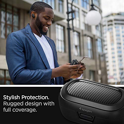 Spigen Rugged Armor Ontworpen voor Bose QuietComfort Earbuds Hoesjes Case Cover (2020) - Mat Zwart - Image 5