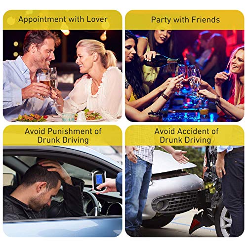 Image of ALC Smart Breath Alcohol Tester Digital LCD Breathalyzer Professional Personal Alcohols Fast and Accurate Results Content Tester, Digital LCD Tester