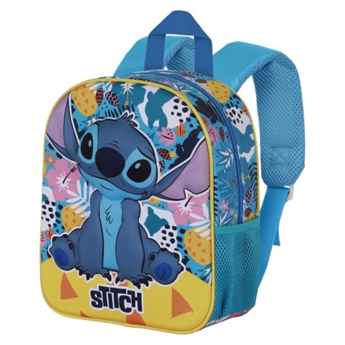 Mochila con imágenes en relieve, bolsa para guardería, 31 cm, con figura en 3D, Stitch 1, 31 cm