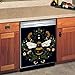 Yosa Kitchen Decor Autumn Bee Dishwasher Cover Magnetic Sticker-Spring Flower Decal Magnet-Wasp Magnetic Dishwasher Door Floral Animal Home Decor Washing Machine, 23x26inch