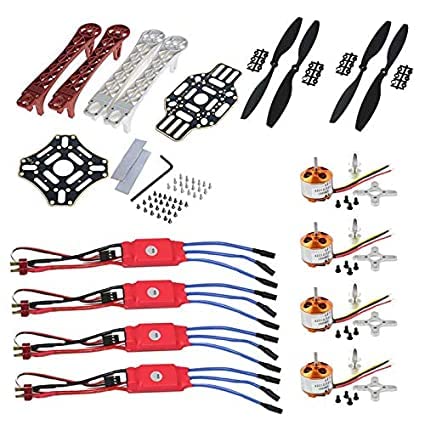 Luckky Store F450 Quadcopter Frame Kit with A2212 1800kv Brushless Motor Multicopter, Quadcopter, HexaCopter, Aircraft Kit for Drone, and 4 30A ESC and 2 Pair 1045 Propeller