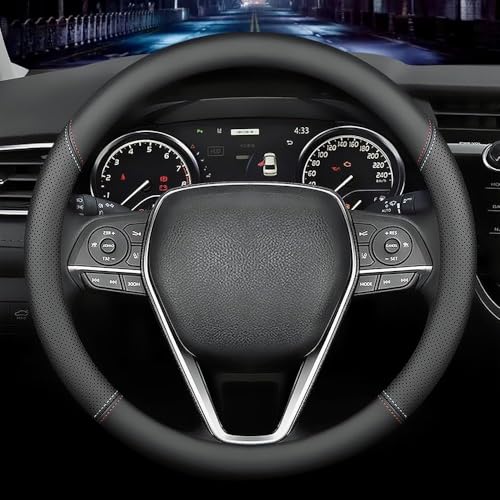 NTDWSXVO Funda Volante para Land Rover Defender D90 2007 2020, Cubierta Volante Cuero Protector Coche Interior Accesorios Antideslizante Transpirable