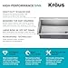 KRAUS Fairlane 33-inch Drop In/Top Mount Single Bowl 18-Gauge Stainless Steel Kitchen Sink, KHT640-33