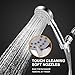 High Pressure Handheld Shower Head with Powerful Shower Spray against Low Pressure Water Supply Pipeline, Multi-functions, w/ 79'' Hose, Bracket, Chrome Finish