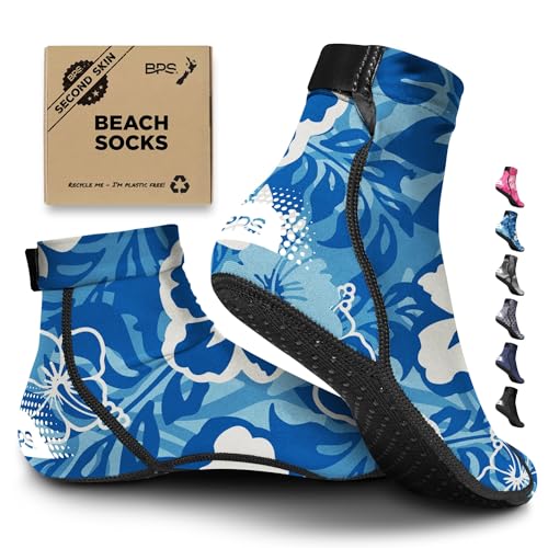 BPS ‘Second Skin’ Beach Volleyball Socks Ultra Flexible Quick Dry Sand Soccer Socks Water Sports Booties for Men Women