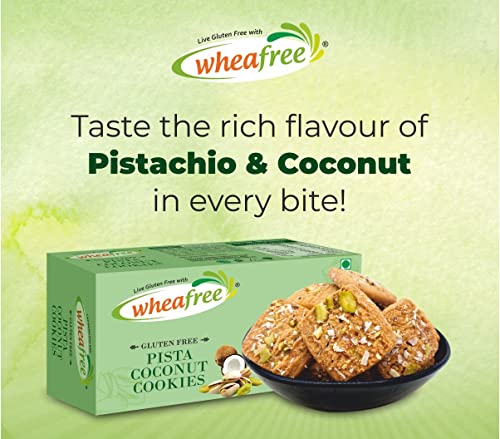 Image of Wheafree Gluten Free Sorghum Sooji (Pack of 2 x 400g Each) & Wheafree Pista Coconut Cookies - Pack of 2 (200g each) | No Maida | Best Tea Time Snacks | 100% Vegetarian and Wholesome Ingredients