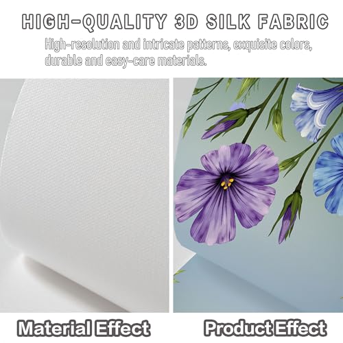 Papier peint fleurs sauvages 3D pour transformer un mur de salon terne - 4