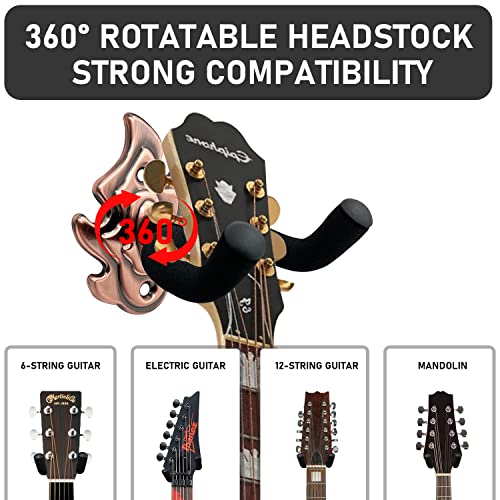 MOYACA Lot de 2 supports muraux en métal pour guitare, support mural avec vis, support mural pour guitare, basse… - Les Beatles, Paul McCartney, John Lennon, RIngo Starr, George Harrison MOYACA Lot de 2 supports muraux en métal pour guitare, support mural avec vis, support mural pour guitare, basse… – Image 5