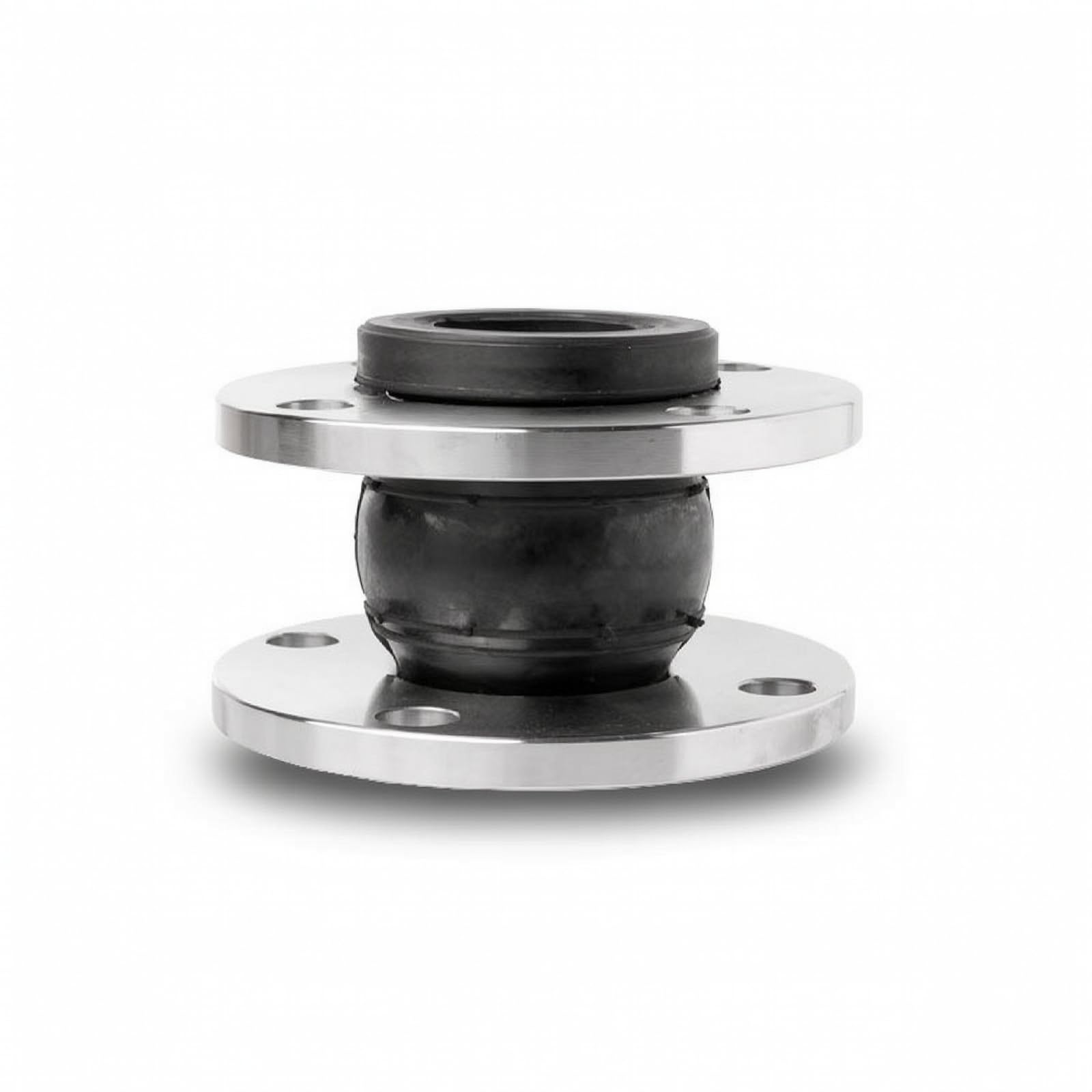 Harilla Junta de Expansión de Goma con Bridas de Acero Inoxidable Conector de Tubería Flexible Fuelle de Caucho de Brida Reduce Ruido y Vibraciones Apta para, DN40