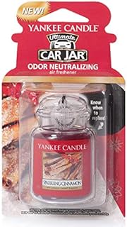 Yankee Candle 1220909E Car Freshener, Car Jar Ultimate, Sparkling Cinnamon