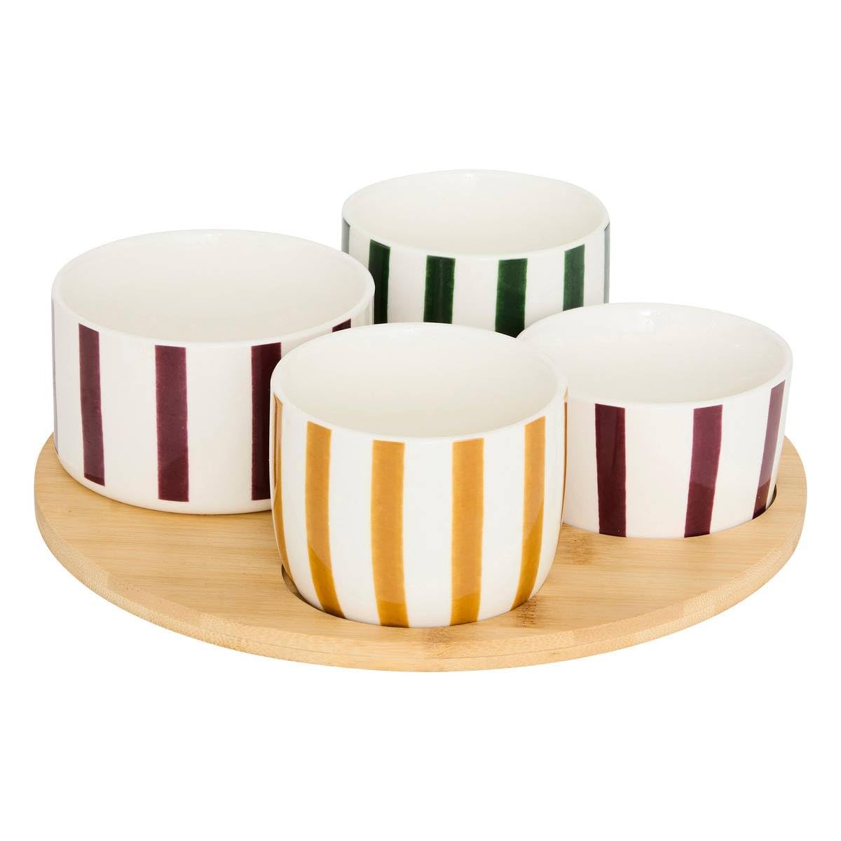 Atmosphera - Aperitifset Cherie Cherry 4 Teil(e) d25xh7,5cm
