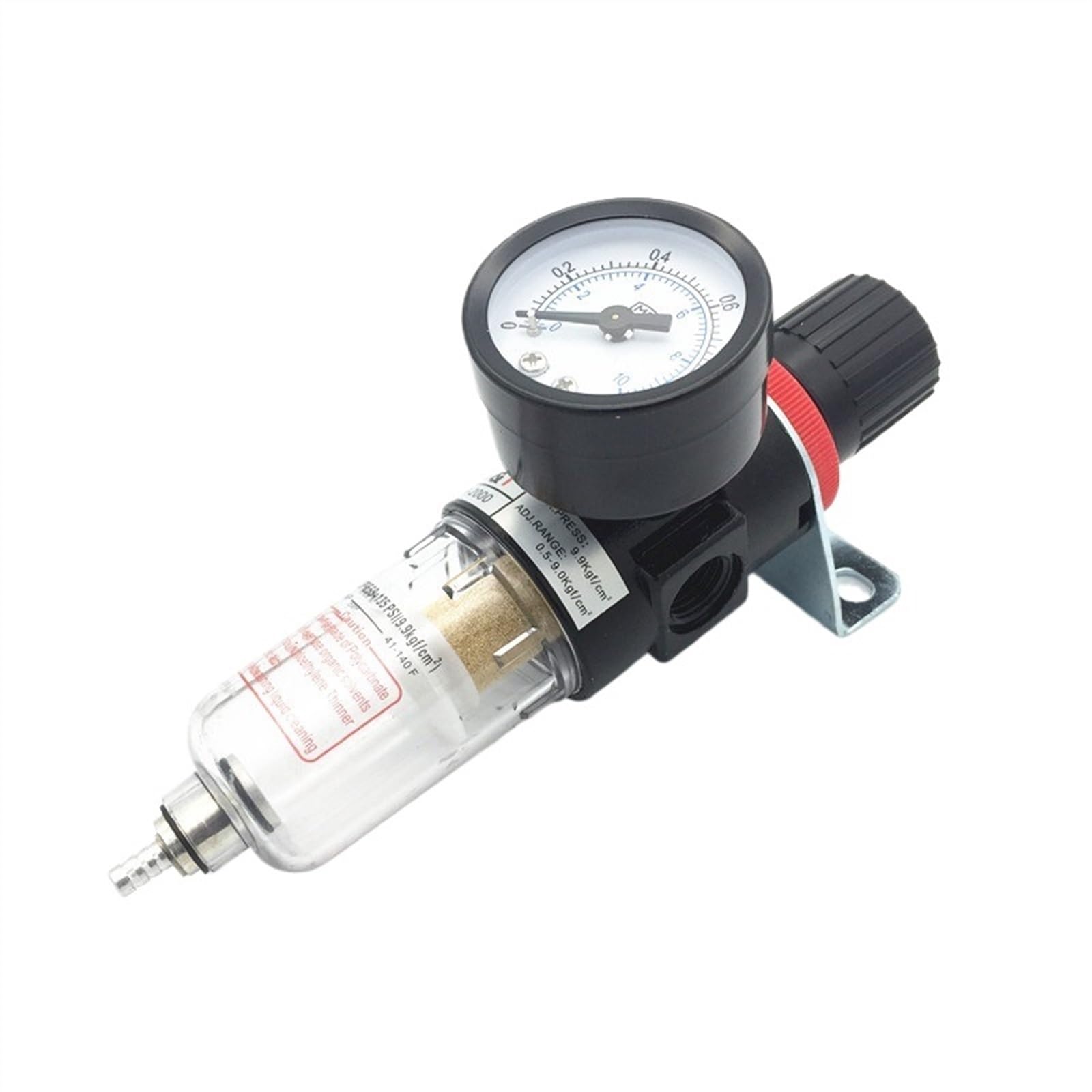Unità di trattamento aria parti pneumatiche AFR2000 Valvola di riduzione del regolatore di pressione del filtro 'aria da 1/4".
