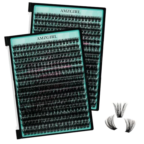 Lash Clusters 320pcs Multipack, 100D Mixed Tray DIY Eyelash Extension Kit, D Curl Natural Wispy Individual Lashes Faux Mink & Cruelty Free Reusable Lash Clusters Extensions Black (100D,10-16mm)