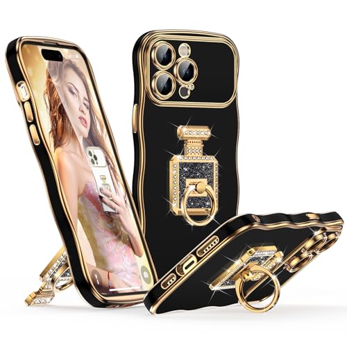 Coque de luxe iPhone 15 Pro Max avec protection et béquille miroir