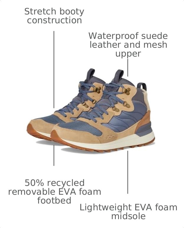 Image of Merrell mens Alpine 83 Sneaker Recraft Mid Waterproof