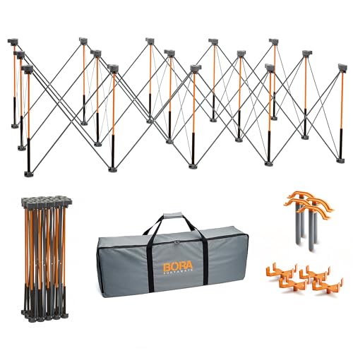 BORA Centipede 30in Folding Work Table - 48 x 96 Portable Workbench with 6000lb Capacity, 15-Strut Collapsible Work...