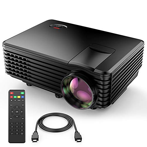 TENKER Ugraded 3000L Video Projector, 70% Brighter, Mini Home Theater Movie Projector 4.0"