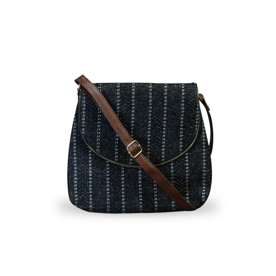 Berry1000 Women Sling Bag (Jute) (Black) (B0CZ2PYFX3) Amazon Price History, Amazon Price Tracker