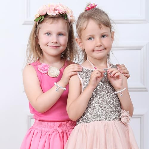 Kids Bracelet for Girls - Matching Wish Adjustable Pink Unicorn Princess Bracelet for Girls First Day of School/Party/Birthday Gifts Stuff for Daughter Granddaughter Niece Friend4